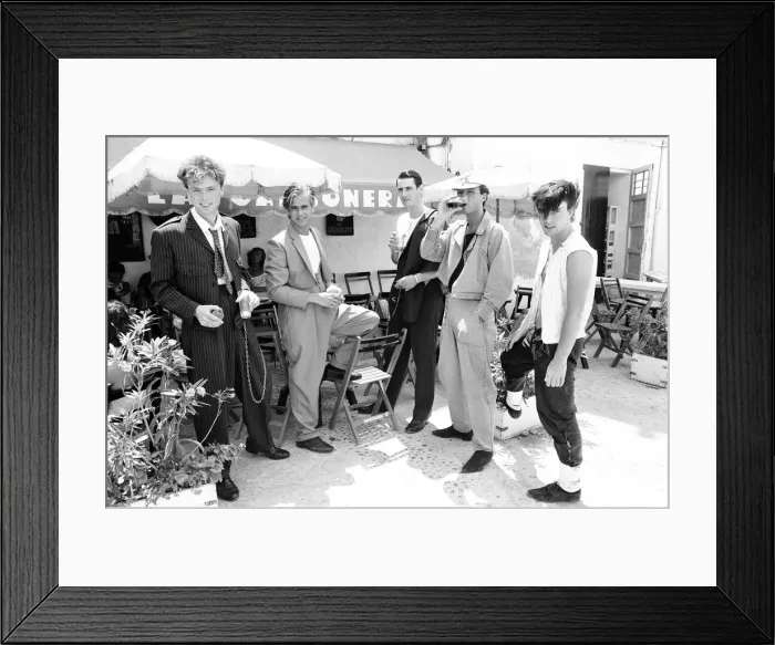 Framed Print : Spandau Ballet, Ibiza, Spain, July 1981 Framed Print : Spandau Ballet, Ibiza, Spain, July 1981