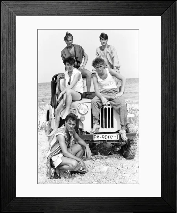 Framed Print : Spandau Ballet, Ibiza, Spain, July 1981 Framed Print : Spandau Ballet, Ibiza, Spain, July 1981