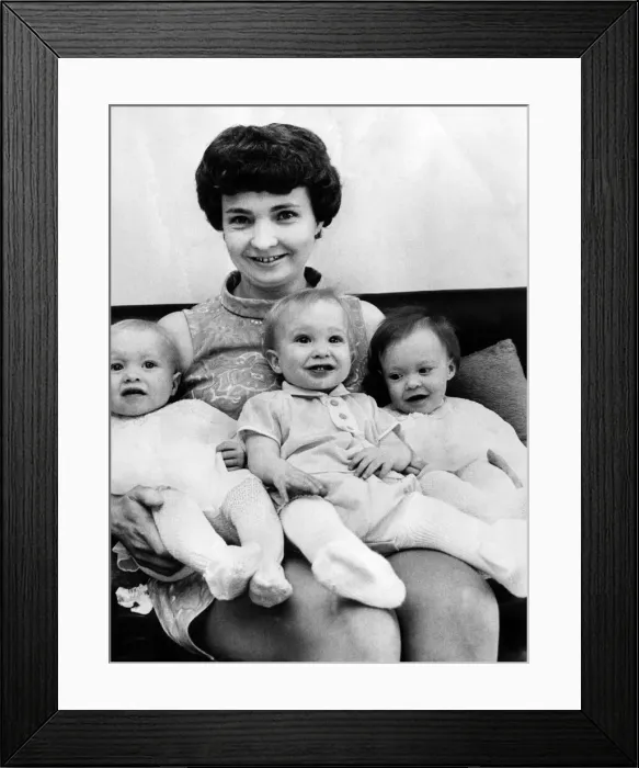 Framed Print : The three surviving babies of the sextuplets born to Mrs Norman Thorns of Selly Oak Framed Print : The three surviving babies of the sextuplets born to Mrs Norman Thorns of Selly Oak