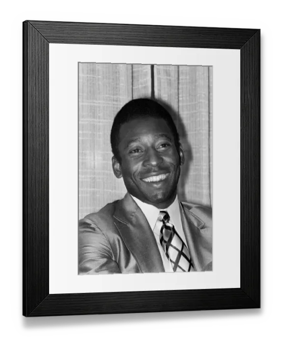 Framed Print : Brazilian footballer Edson Arantes do Nascimento, more famously knows as Pele