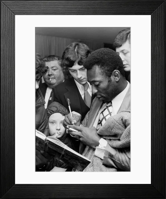 Framed Print : Brazilian footballer Edson Arantes do Nascimento, more famously knows as Pele