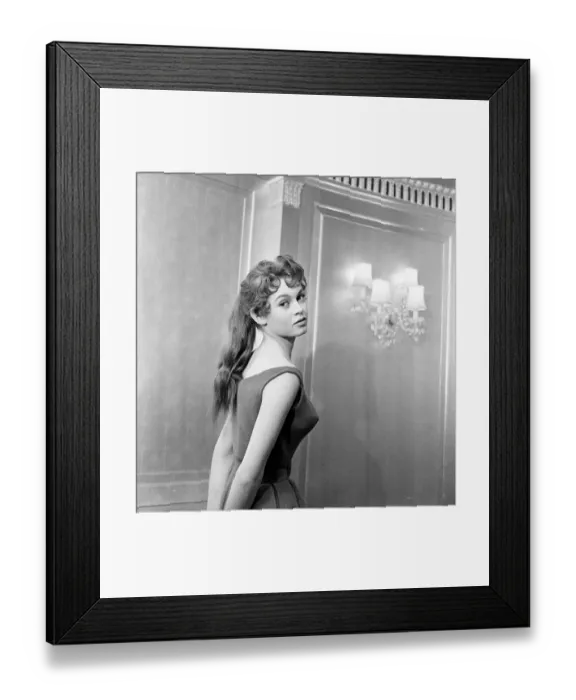 Framed Print : French actress Brigitte Bardot who stars in the new film Doctor At Sea