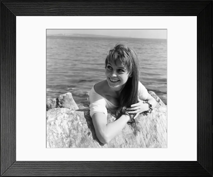 Framed Print : Brigitte Bardot, Cannes Film Festival, France, 2nd May 1955 Framed Print : Brigitte Bardot, Cannes Film Festival, France, 2nd May 1955