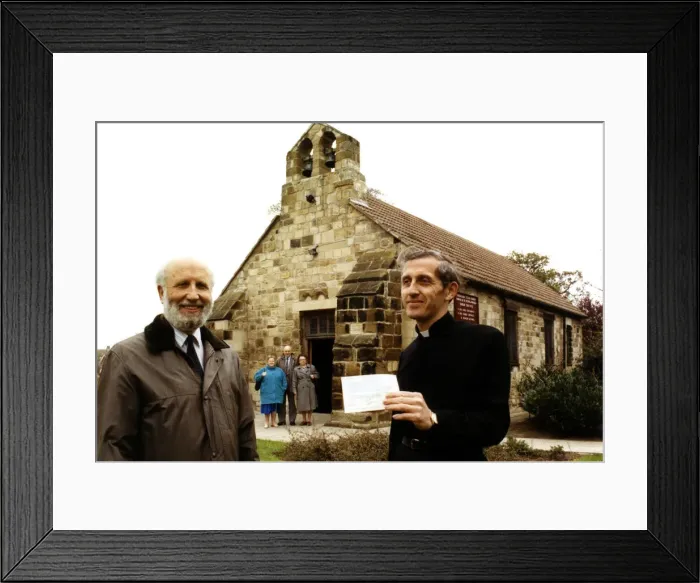 Framed Print : Thornabys oldest Church is going under the spotlight - with a 2000 Stockton Council Framed Print : Thornabys oldest Church is going under the spotlight - with a 2000 Stockton Council