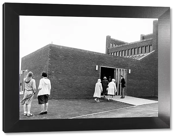 People attending the Providence Baptist Church in Hemlington, 18th July 1977