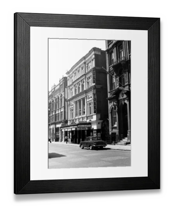 Framed Print : Exterior view of the Duke of Yorks theatre in St Martins Lane, London Circa 1971