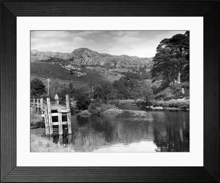 Framed Print : The River Shiel at the entrance to Loch Shiel. 20th October 1945