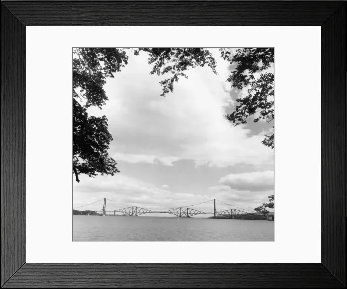 Framed Print : Forth Road Bridge construction June 1962 Forth Railway Bridge Framed Print : Forth Road Bridge construction June 1962 Forth Railway Bridge