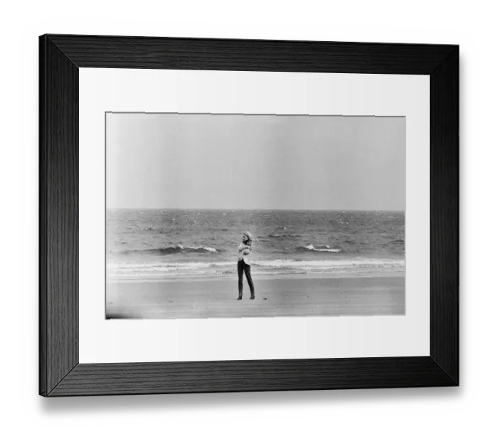 Framed Print : French actress Brigitte Bardot on location in Scotland during filming of her latest movie