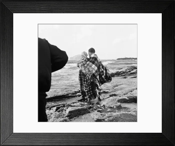 Framed Print : French actress Brigitte Bardot on location in Scotland during filming of her latest movie Framed Print : French actress Brigitte Bardot on location in Scotland during filming of her latest movie