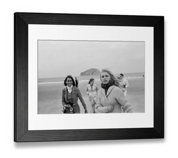Framed Print : French actress Brigitte Bardot on location in Scotland during filming of her latest movie