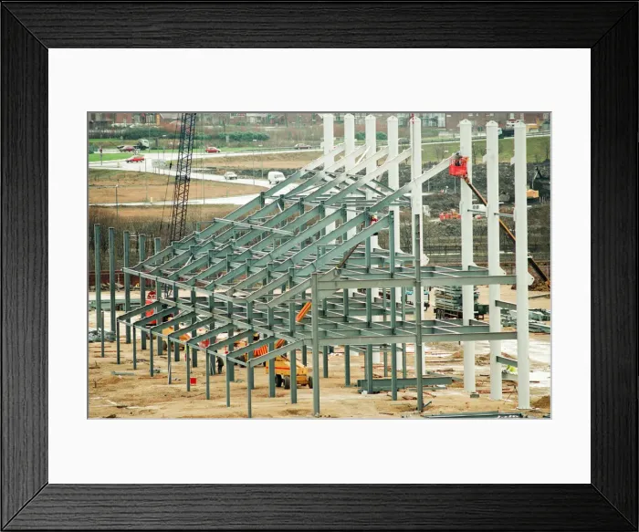 Framed Print : Middlesbrough Football Club. Middlehaven site of construction of new stadium Framed Print : Middlesbrough Football Club. Middlehaven site of construction of new stadium