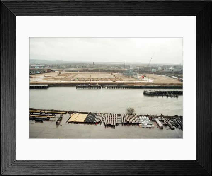 Framed Print : Middlesbrough Football Club. Middlehaven site of construction of new stadium