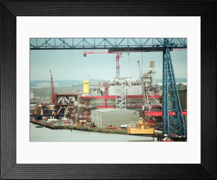 Framed Print : Middlesbrough Football Club. Middlehaven site of construction of new stadium Framed Print : Middlesbrough Football Club. Middlehaven site of construction of new stadium