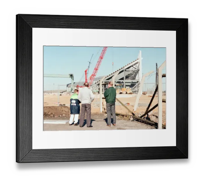 Framed Print : Middlesbrough Football Club. Middlehaven site of construction of new stadium Framed Print : Middlesbrough Football Club. Middlehaven site of construction of new stadium