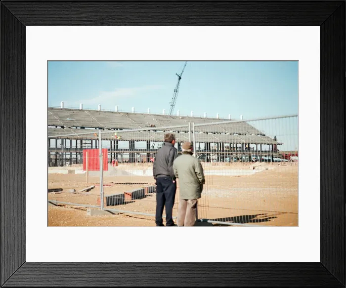 Framed Print : Middlesbrough Football Club. Middlehaven site of construction of new stadium Framed Print : Middlesbrough Football Club. Middlehaven site of construction of new stadium