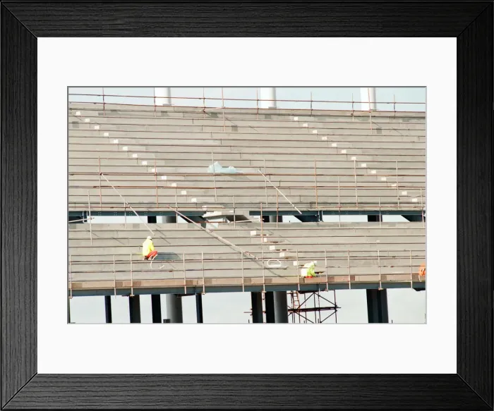 Framed Print : Middlesbrough Football Club. Middlehaven site of construction of new stadium Framed Print : Middlesbrough Football Club. Middlehaven site of construction of new stadium