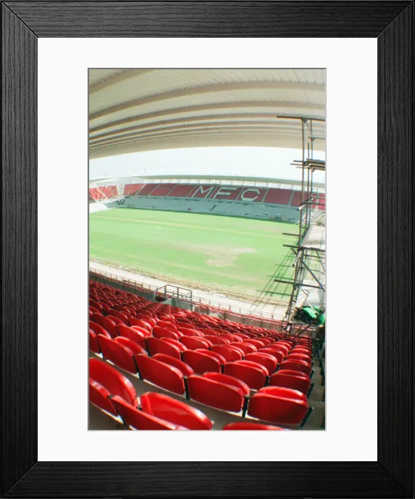 Framed Print : Middlesbrough Football Club, new Riverside Stadium under constriction, Circa 1995 Framed Print : Middlesbrough Football Club, new Riverside Stadium under constriction, Circa 1995