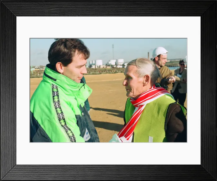 Framed Print : Middlesbrough Football Club. Commencement of building new stadium Framed Print : Middlesbrough Football Club. Commencement of building new stadium