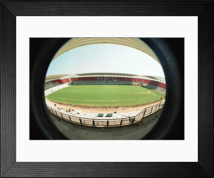 Framed Print : Middlesbrough Football Club, new Riverside Stadium under constriction, Circa 1995 Framed Print : Middlesbrough Football Club, new Riverside Stadium under constriction, Circa 1995