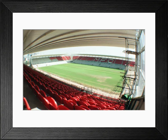 Framed Print : Middlesbrough Football Club, new Riverside Stadium under constriction, Circa 1995 Framed Print : Middlesbrough Football Club, new Riverside Stadium under constriction, Circa 1995