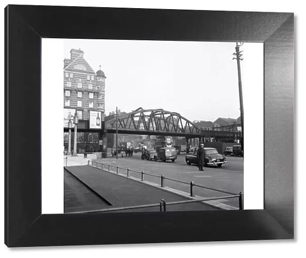 Bridge on the Liverpool Overhead Railway 29th December 1955