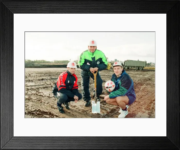 Framed Print : Middlesbrough Football Club. Commencement of building new stadium Framed Print : Middlesbrough Football Club. Commencement of building new stadium