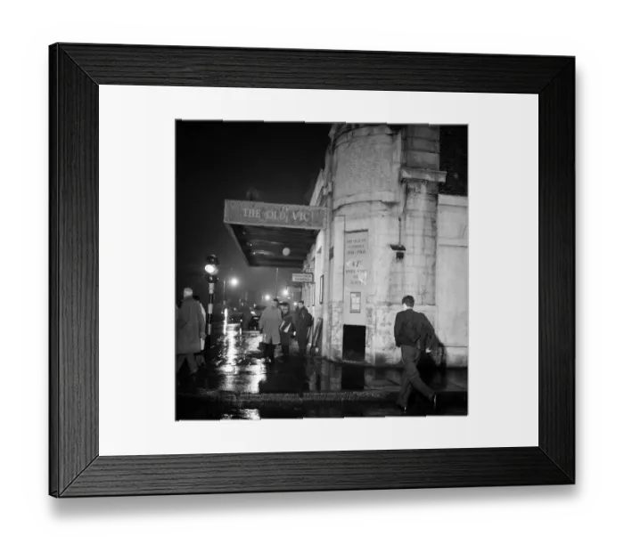 Framed Print : The Old Vic theatre in the West End, central London. 9th January 1961