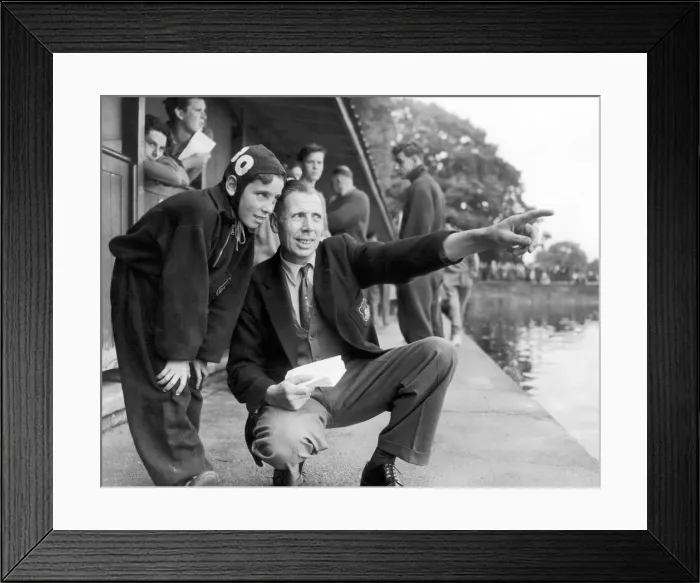 Framed Print : Mr G H Woodroffe talking to his 9 year old son, Martyn Woodroffe Framed Print : Mr G H Woodroffe talking to his 9 year old son, Martyn Woodroffe