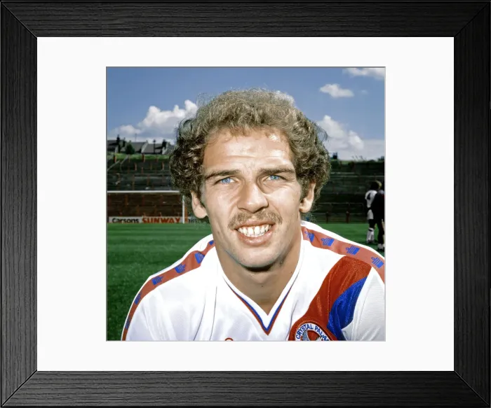 Framed Print : Crystal Palace F. C team member Paul Hinshelwood poses for a photo. 8th August 1979 Framed Print : Crystal Palace F. C team member Paul Hinshelwood poses for a photo. 8th August 1979