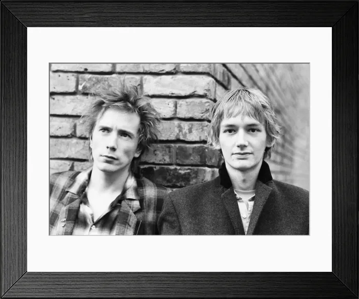 Framed Print : Ex Sex Pistols lead singer Johnny Rotten seen here with Keith Levine Framed Print : Ex Sex Pistols lead singer Johnny Rotten seen here with Keith Levine