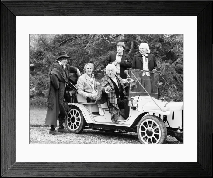 Framed Print : Photocall for special 90 minute Doctor Who episode titled The Five Doctors Framed Print : Photocall for special 90 minute Doctor Who episode titled The Five Doctors