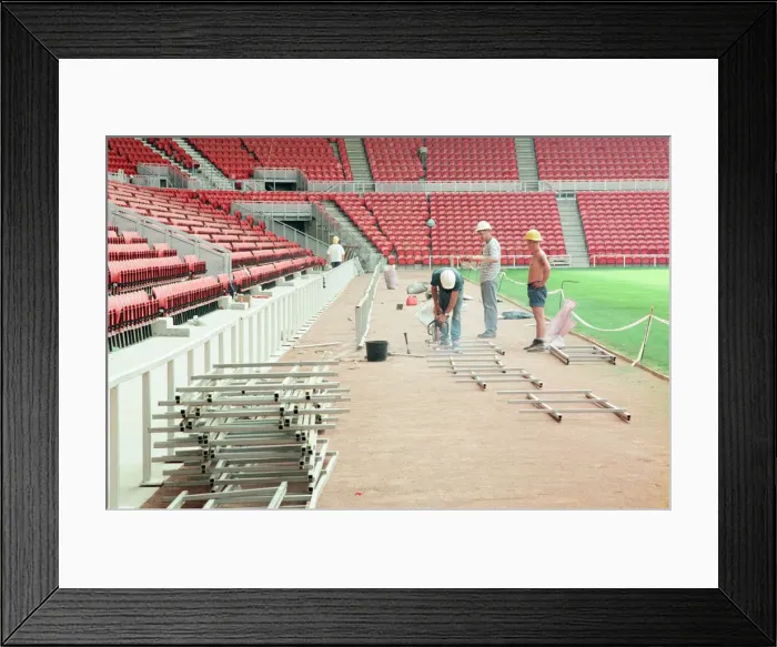 Framed Print : Middlesbrough Football Club, new Riverside Stadium under constriction, Circa 1995 Framed Print : Middlesbrough Football Club, new Riverside Stadium under constriction, Circa 1995