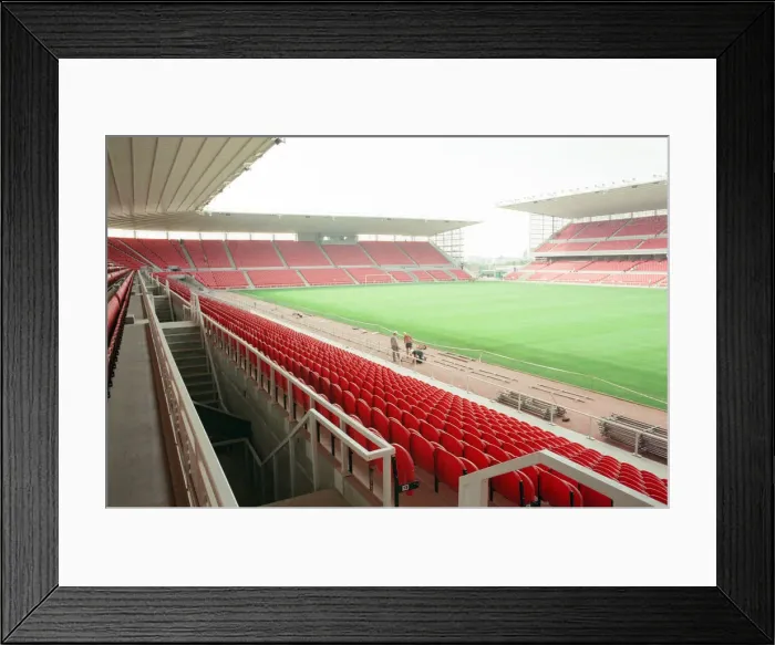 Framed Print : Middlesbrough Football Club, new Riverside Stadium under constriction, Circa 1995 Framed Print : Middlesbrough Football Club, new Riverside Stadium under constriction, Circa 1995