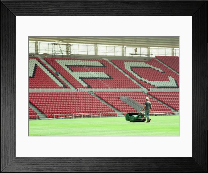 Framed Print : Middlesbrough Football Club, new Riverside Stadium under constriction, Circa 1995 Framed Print : Middlesbrough Football Club, new Riverside Stadium under constriction, Circa 1995