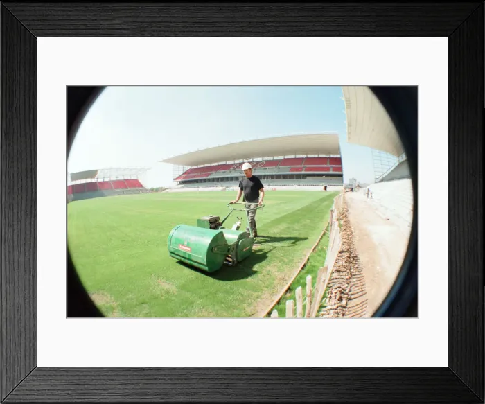Framed Print : Middlesbrough Football Club, new Riverside Stadium under constriction, Circa 1995 Framed Print : Middlesbrough Football Club, new Riverside Stadium under constriction, Circa 1995