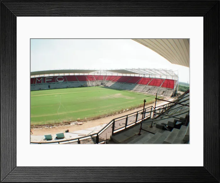 Framed Print : Middlesbrough Football Club, new Riverside Stadium under constriction, Circa 1995