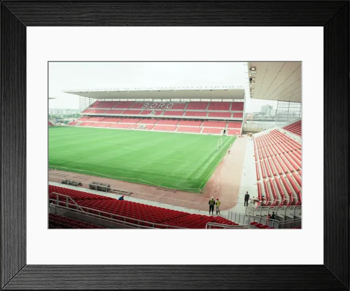 Framed Print : Middlesbrough Football Club, new Riverside Stadium under constriction, Circa 1995 Framed Print : Middlesbrough Football Club, new Riverside Stadium under constriction, Circa 1995
