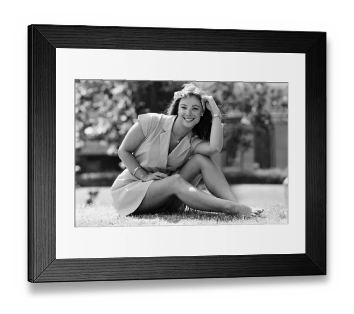Framed Print : Nicola Bryant, actress, who will star in Doctor Who, as his - 25th - assistant Peri