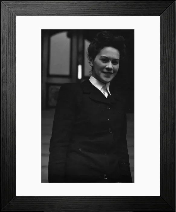 Framed Print : Miss Rose Heilbron barrister of law 30th April 1946 Framed Print : Miss Rose Heilbron barrister of law 30th April 1946