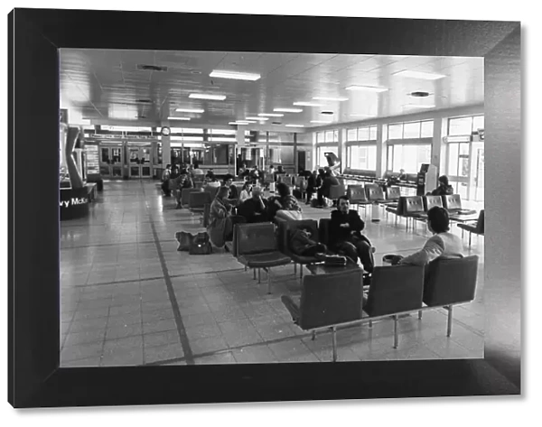 The departure lounge at Teesside Airport 10th April 1985