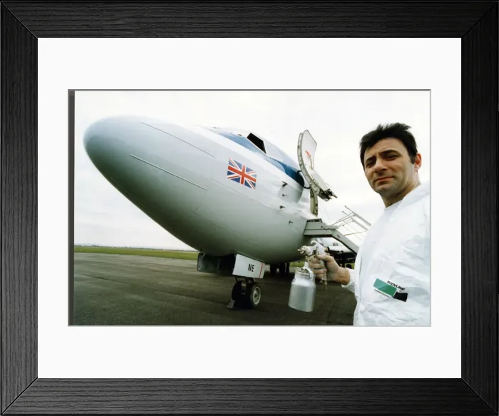 Framed Print : British Midland Airways have based a new passenger aircraft at Teesside Airport Framed Print : British Midland Airways have based a new passenger aircraft at Teesside Airport