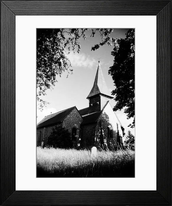 Framed Print : St Marys Church in Broxted, Essex. 14th July 1946 Framed Print : St Marys Church in Broxted, Essex. 14th July 1946