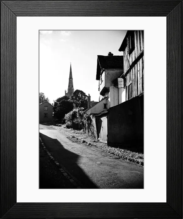 Framed Print : Dick Turpins cottage, back view. Thaxted, Essex. 14th July 1946 Framed Print : Dick Turpins cottage, back view. Thaxted, Essex. 14th July 1946