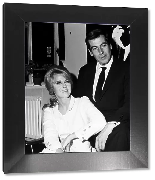 Jane Fonda Actress with husband Roger Vadim shortly before appearing on british