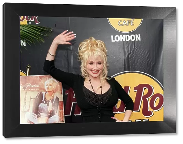 Dolly Parton Actress  /  Singer September 98 At the Hard Rock Cafe in London to promote