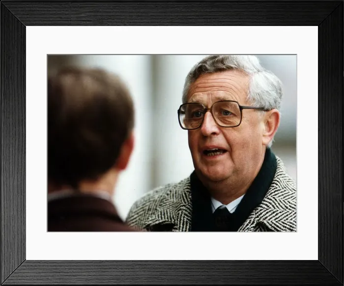 Framed Print : John Cole who is BBC political editor Dbase