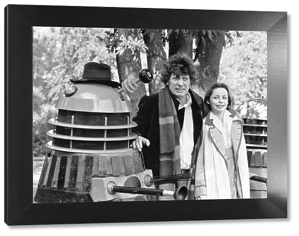 Photocall - Doctor Who, actor Tom Baker - the 4th Doctor - pictured with fellow Time Lord