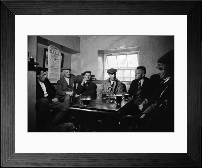 Framed Print : Men enjoying a pint at the Royal Oak Inn, in Braithwaite village near Keswick, Cumbria Framed Print : Men enjoying a pint at the Royal Oak Inn, in Braithwaite village near Keswick, Cumbria
