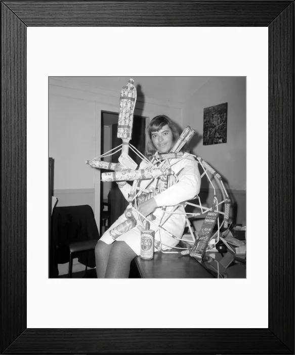 Framed Print : Fireworks  /  Displays  /  Guy Fawkes Night October 1968 Fireworks night  /  Bonfire night